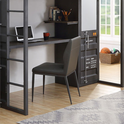 ACME 37959 Cargo Chair, Gunmetal Finish