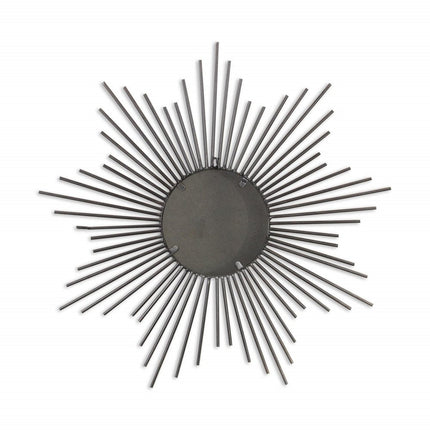 32" Silver Metal Sunburst Framed Accent Mirror HomeRoots