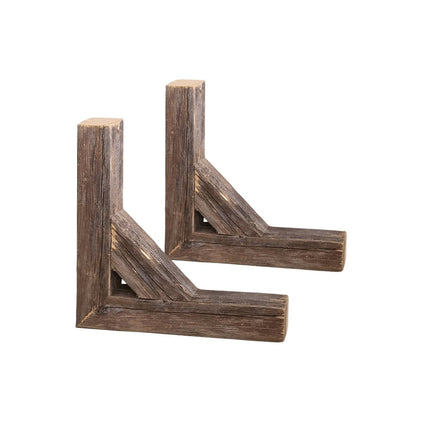 Set Of Two Natural Weathered Gray Corbels HomeRoots