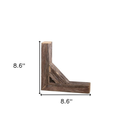 Set Of Two Natural Weathered Gray Corbels HomeRoots