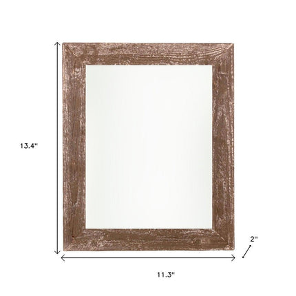 10" x 10" Brown Solid Wood Tabletop Picture Frame HomeRoots