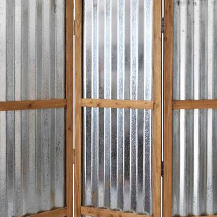 72" Brown Folding Three Panel Screen Room Divider HomeRoots