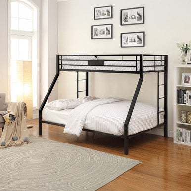 ACME 38000 Limbra Twin XL/Queen Bunk Bed, Sandy Black (1Set/2Ctn) ACME Furniture