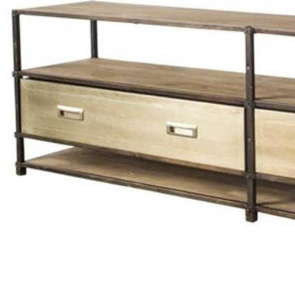 15" Brown Solid Wood Console Table HomeRoots