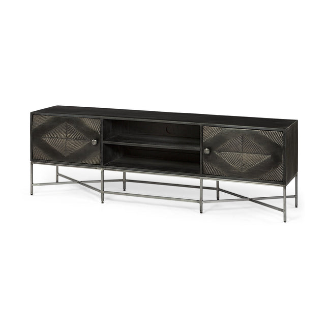 16" Dark Brown Solid Wood Console Table HomeRoots
