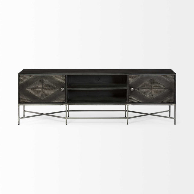 16" Dark Brown Solid Wood Console Table HomeRoots