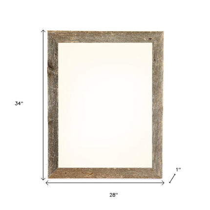 24" x 30" Gray Solid Wood Hanging Picture Frame HomeRoots
