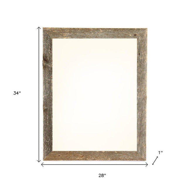 24" x 30" Gray Solid Wood Hanging Picture Frame HomeRoots