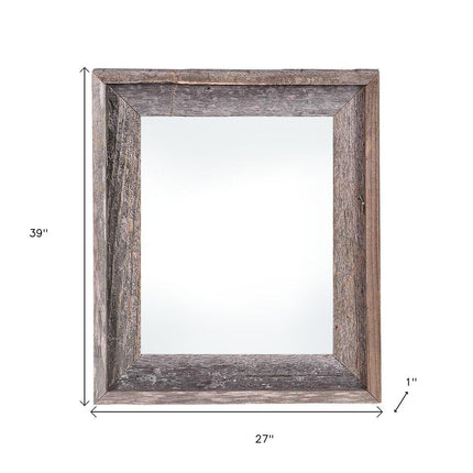 24" x 36" Gray Solid Wood Hanging Picture Frame HomeRoots
