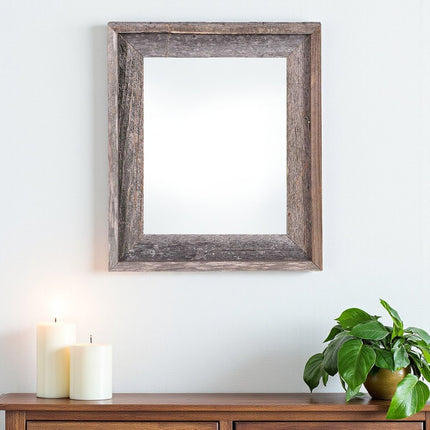 22" x 28" Gray Solid Wood Hanging Picture Frame HomeRoots