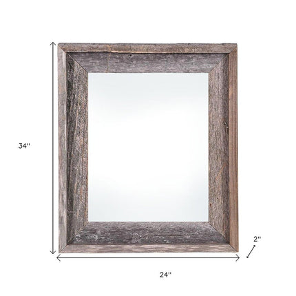 20" x 30" Gray Wood Hanging Picture Frame HomeRoots