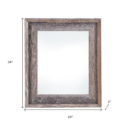 20" x 30" Gray Solid Wood Hanging Picture Frame HomeRoots