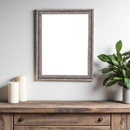 18" x 24" Gray Solid Wood Hanging Picture Frame HomeRoots