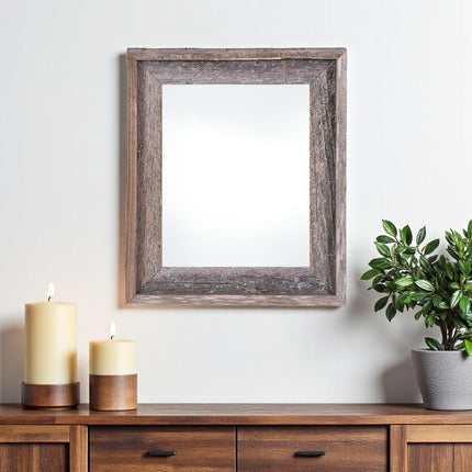 18" x 24" Gray Wood Hanging Picture Frame HomeRoots