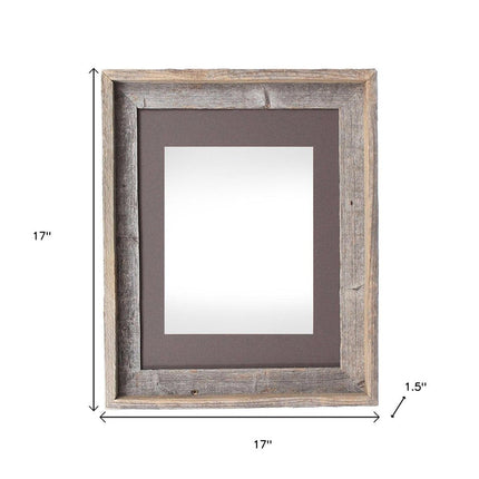 16" x 20" Gray Distressed Wood Hanging Picture Frame HomeRoots