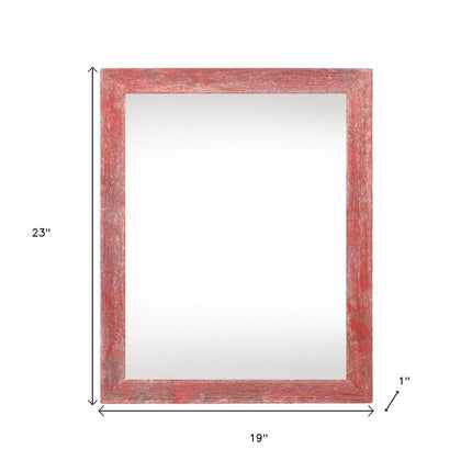 16" x 20" Red Solid Wood Hanging Picture Frame HomeRoots