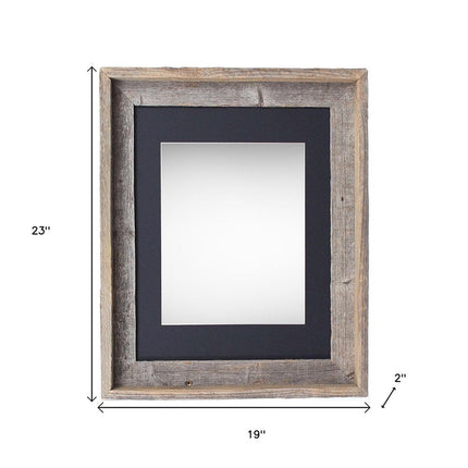 16" x 20" Gray Wood Hanging Picture Frame HomeRoots