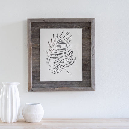 11" x 14" Gray Solid Wood Hanging Picture Frame HomeRoots