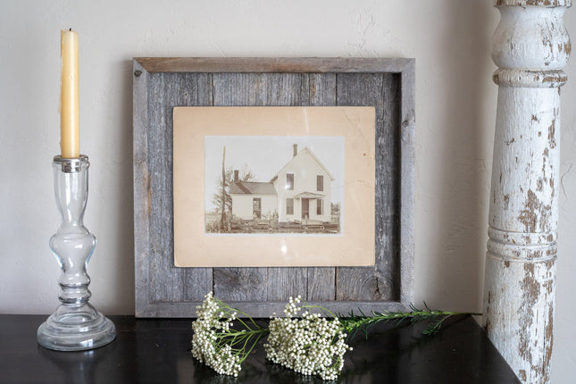 11" x 14" Gray Solid Wood Hanging Picture Frame HomeRoots