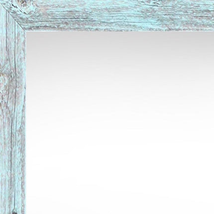 11" x 17" Blue Solid Wood Hanging Picture Frame HomeRoots