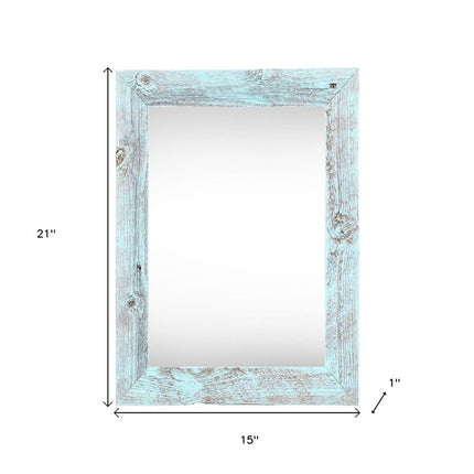 11" x 17" Blue Solid Wood Hanging Picture Frame HomeRoots