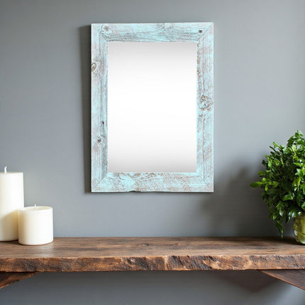 11" x 17" Blue Solid Wood Hanging Picture Frame HomeRoots