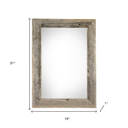 11" x 17" Gray Solid Wood Hanging Picture Frame HomeRoots