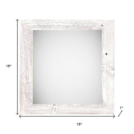 12" x 12" White Solid Wood Tabletop Picture Frame HomeRoots