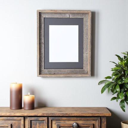 11" x 14" Gray Solid Wood Hanging Picture Frame HomeRoots