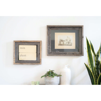 11" x 14" Gray Solid Wood Hanging Picture Frame HomeRoots