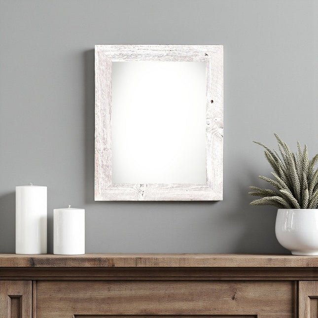 11" x 14" White Solid Wood Hanging Picture Frame HomeRoots