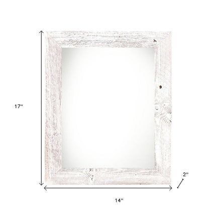 11" x 14" White Solid Wood Hanging Picture Frame HomeRoots