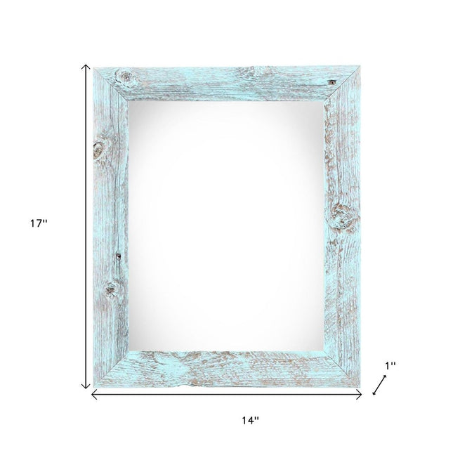 11" x 14" Blue Wood Hanging Picture Frame HomeRoots