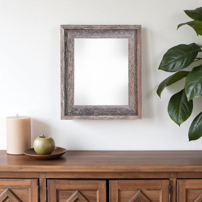 11" x 14" Gray Solid Wood Hanging Picture Frame HomeRoots