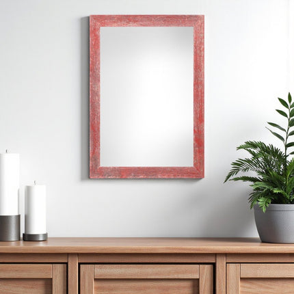 11" x 17" Red Solid Wood Hanging Picture Frame HomeRoots