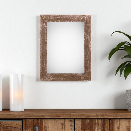 11" x 17" Brown Wood Hanging Picture Frame HomeRoots