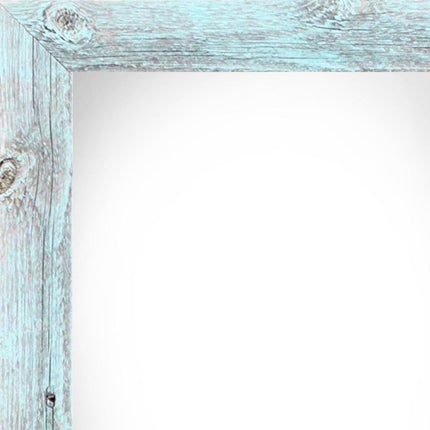 8.5" x 11" Blue Solid Wood Hanging Picture Frame HomeRoots