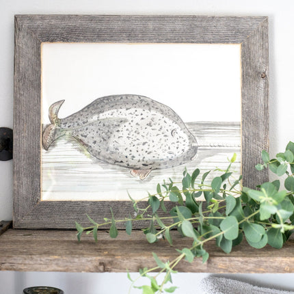 11" x 14" Gray Solid Wood Hanging Picture Frame HomeRoots