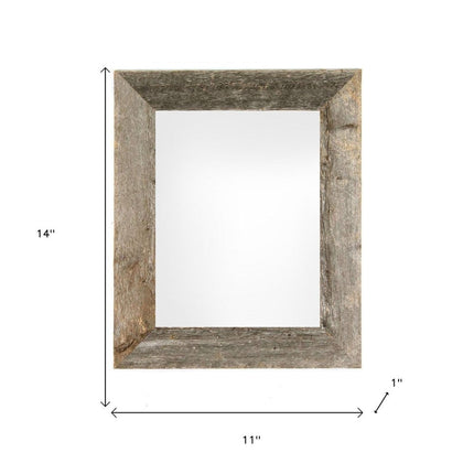 11" x 14" Gray Solid Wood Hanging Picture Frame HomeRoots