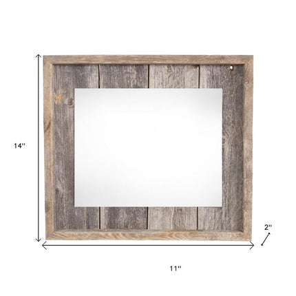 11" x 14" Gray Wood Hanging Picture Frame HomeRoots