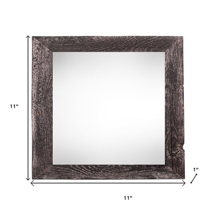8" x 8" Black Solid Wood Tabletop Picture Frame HomeRoots