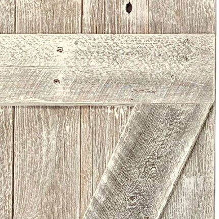 Set Of Two Rustic Weathered Grey Wood Decorative Window Shutters HomeRoots