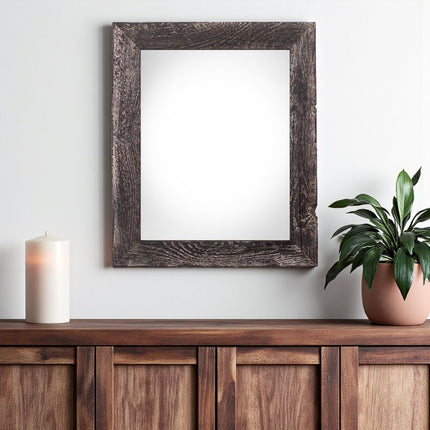 18" x 24" Black Solid Wood Hanging Picture Frame HomeRoots
