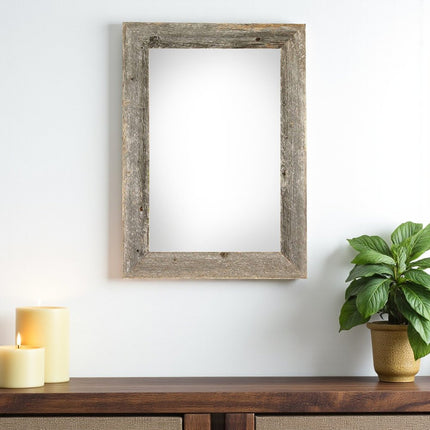 13" x 19" Gray Solid Wood Hanging Picture Frame HomeRoots