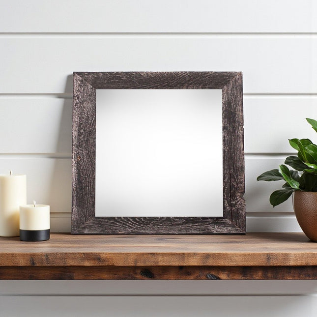 12" x 12" Black Solid Wood Tabletop Picture Frame HomeRoots