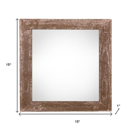 12" x 12" Brown Wood Tabletop Picture Frame HomeRoots