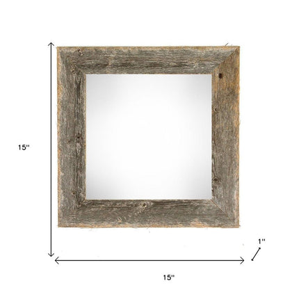 12" x 12" Gray Solid Wood Tabletop Picture Frame HomeRoots