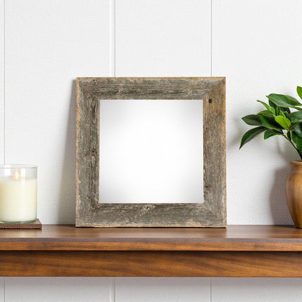 12" x 12" Gray Solid Wood Tabletop Picture Frame HomeRoots