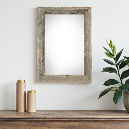 12" x 18" Gray Solid Wood Hanging Picture Frame HomeRoots