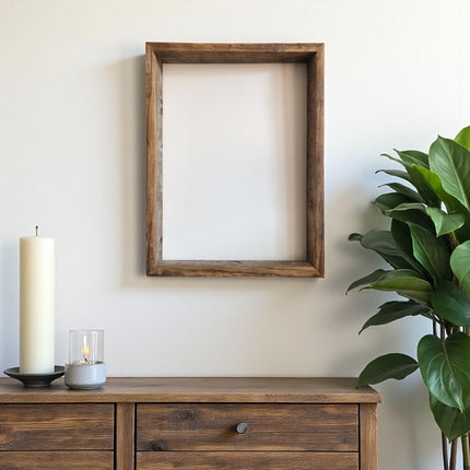 11" x 14" Gray Solid Wood Hanging Picture Frame HomeRoots